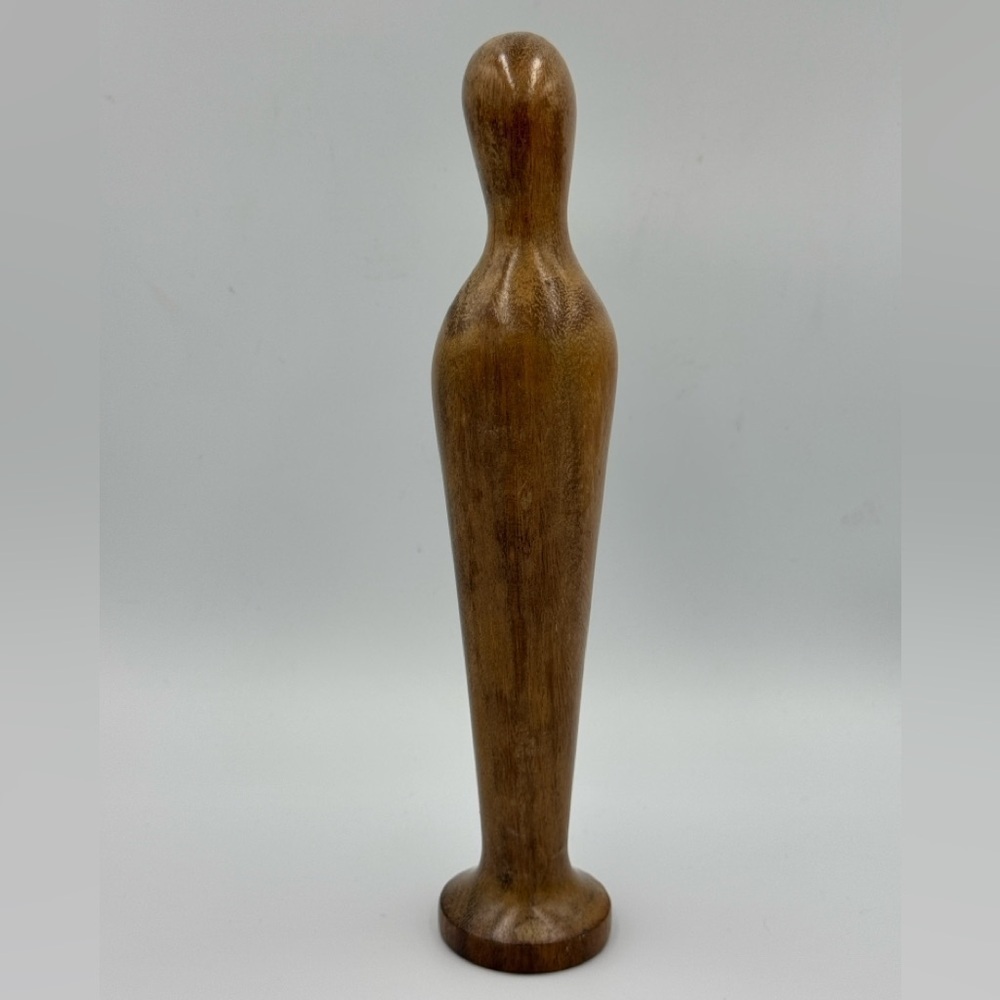 Vintage MCM Guatemalan Hormigon Wood Madonna Statue Hand Carved - Picture 3 of 7